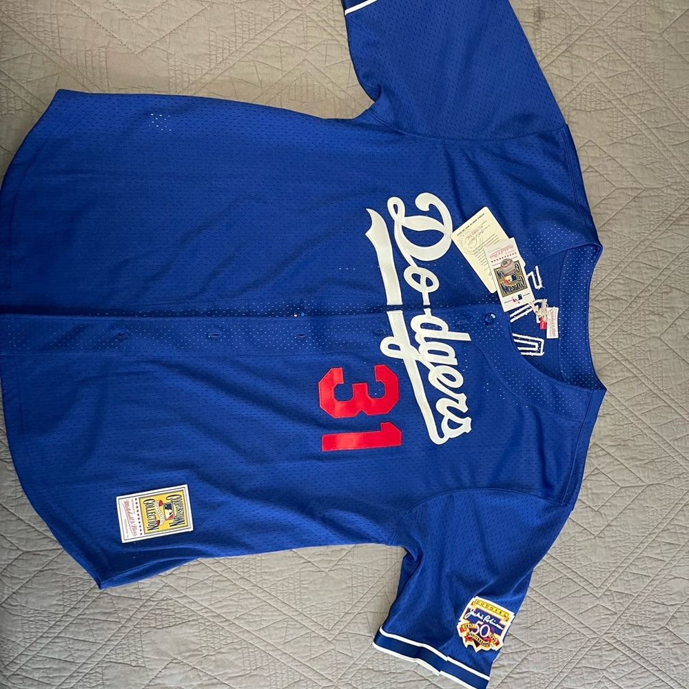 Men’s Mike Piazza Royal Los Angeles Dodgers 1997 Cooperstown Collection Jersey